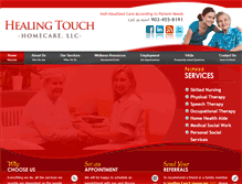 Tablet Screenshot of healingtouchhc.net